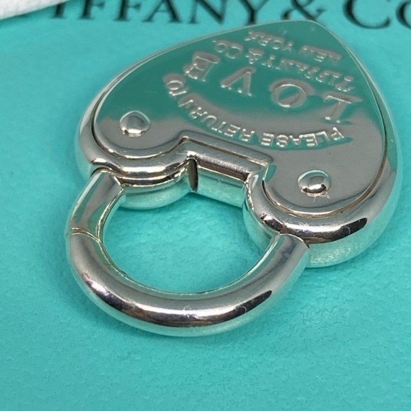Tiffany & Co. RTT Love Heart Lock Charm Sterling Silver 925 with box - Picture 4 of 6